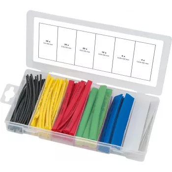 Conjunto de termorretrátil KS Tools 970.0540 – 100 unid., tamanhos e cores sortidos
