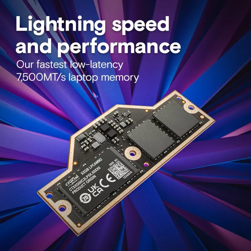 Módulo de memória Crucial LPDDR5X 32GB 7500 MT/s