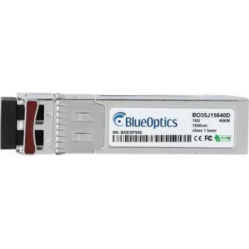 BlueOptics S2P32A-BO transcetor SFP+, compatível com HPE Aruba S2P32A, 10GBASE-ER, monomodo, 1550 nm, 40 km