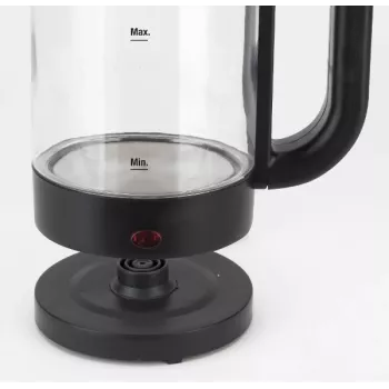 Chaleira elétrica JATA HA702 1,2 l 1500 W preto transparente