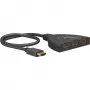 Caixa de comutação HDMI 3 para 1 (4K @ 60Hz), comutador HDMI (preto, cabo de 55cm)