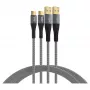 Conjunto de cabos USB-A para USB-C EFB Elektronik 60W QC 3A 2x2m - Digital/Dados (USB-AC-00007)