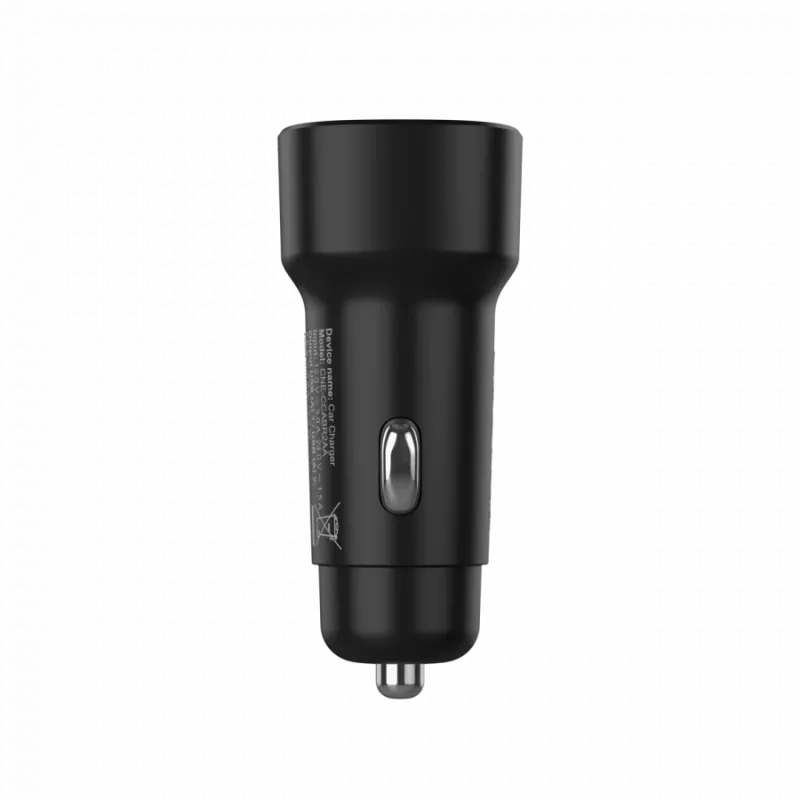 Carregador de automóvel CANYON OnDrive 24 24W 2xUSB-A preto