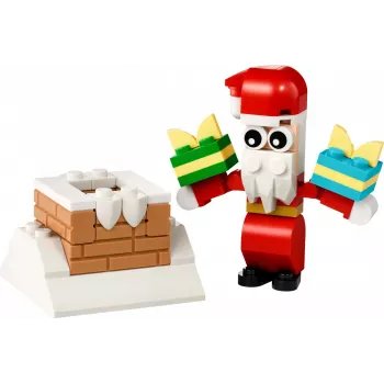 Brinquedo de construção LEGO Santa's Chimney Polybag 30692 – mini conjunto de construção de Natal