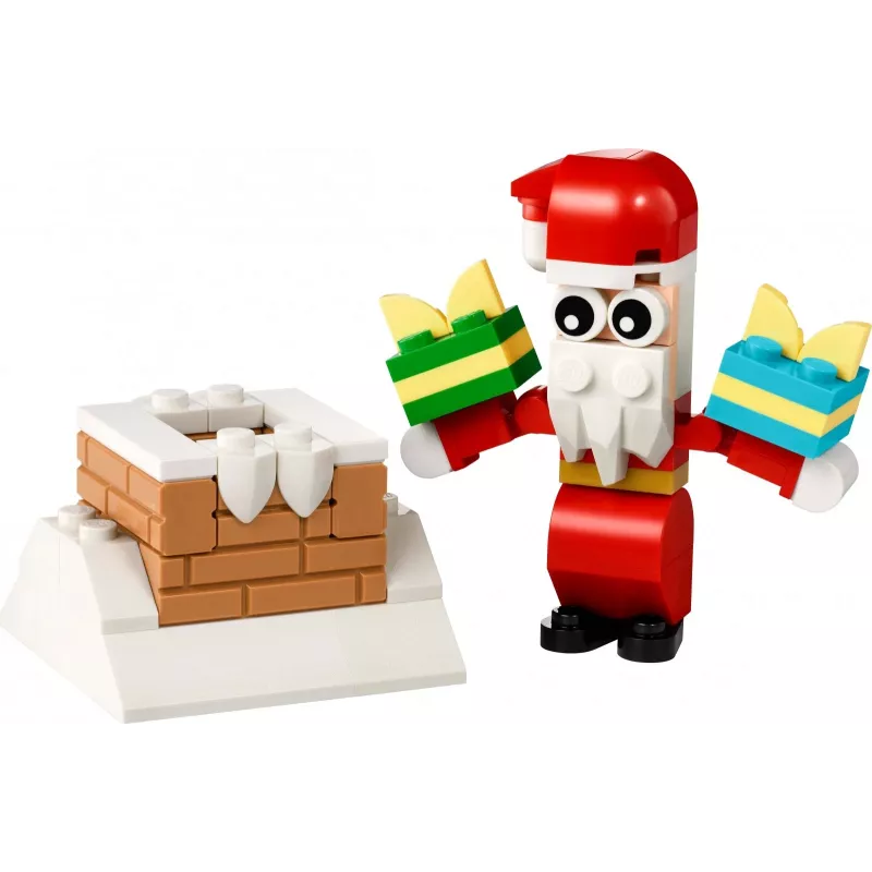 Brinquedo de construção LEGO Santa's Chimney Polybag 30692 – mini conjunto de construção de Natal