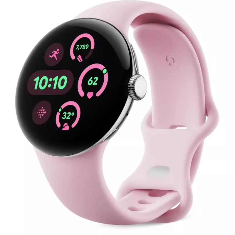 Google - Bracelete para smartwatch - tamanho S - quartzo rosa - para Pixel Watch 3 (GA06101-WW)
