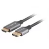 Adaptador de cabo de vídeo Lanberg CA-DPHD-20CU-0018-BK 1,8 m DisplayPort HDMI Type-A (Standard) preto, prateado