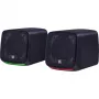 Altifalantes para PC DEFENDER J3 2.0 6W LED USB, 2×3W RMS, 90–20000 Hz, 3,5 mm, preto
