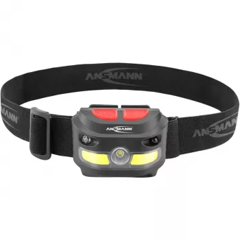 Lanterna frontal Ansmann HD250RS preta COB LED 4W IP54