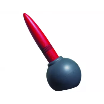 Descascador e raspador de batatas 2 em 1 ViceVersa Inky com suporte, vermelho