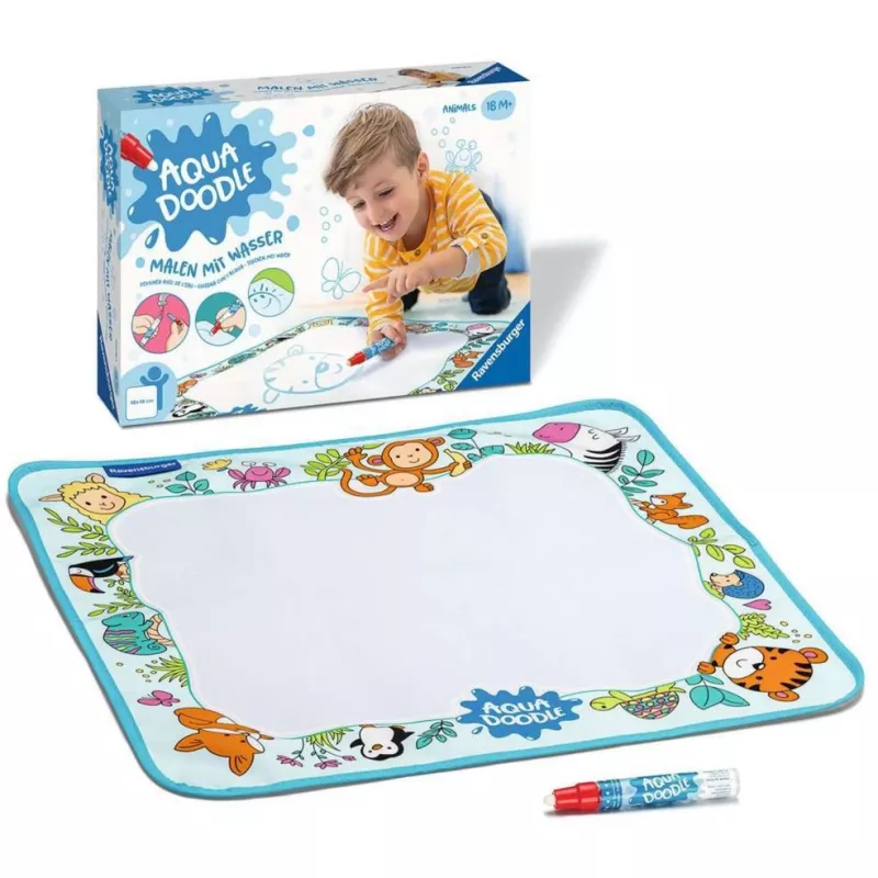 Ravensburger Aqua Doodle Animals tapete de pintura — conjunto Ministeps para pintar com água sem sujar