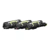 Lexmark - pack de 3 - amarelo, ciano, magenta - original - cartucho de toner LCCP - para Lexmark CS820, CX820, CX825, CX860 (72K0D50)
