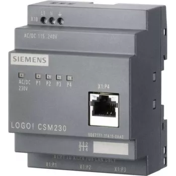 Siemens LOGO CSM12/24 - cinzento - 0,1 Gbit/s - com fios - 10/100Base-T(X) - 12 - 24 V - 190 g (6GK7177-1MA20-0AA0)