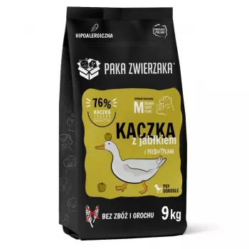 PAKA ZWIERZAKA Pato com Maçã M - Comida seca para cães - 9 kg