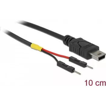 Cabo USB DeLOCK 85412 Mini-USB B preto 0,1 m