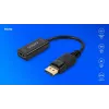 Adaptador Savio DisplayPort (macho) v1.2 - HDMI A (fêmea) v1.4, 4K, AK-62