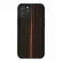 Capa para telemóvel Man and Wood para iPhone 12 / 12 Pro — ébano preto