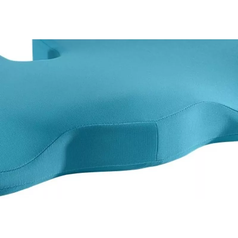 Almofada de assento Leitz Ergo Cosy, almofada de assento, universal, azul, em forma de cunha, monocromático, fecho de correr