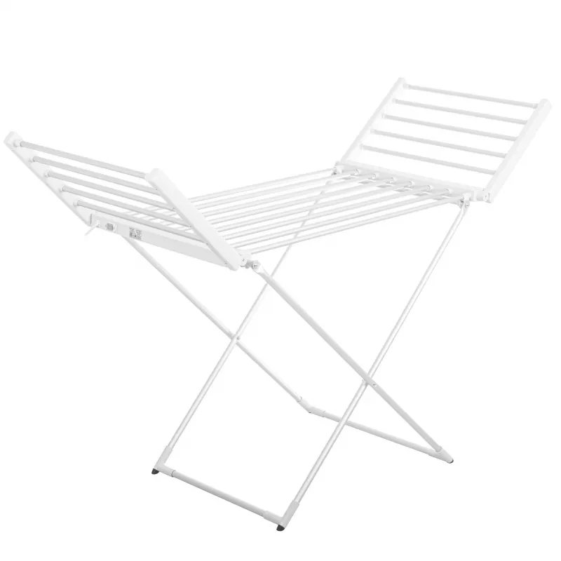 Estendal elétrico dobrável Adler AD 7821 – prata e branco, grau de proteção IP22