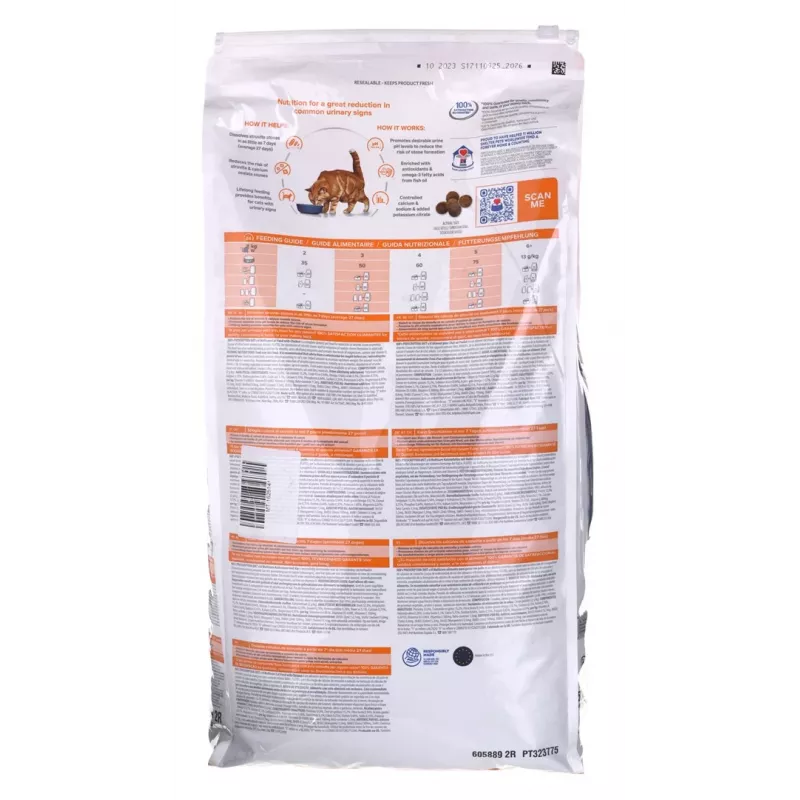 HILL'S PRESCRIPTION DIET Feline c/d Urinary Care Multicare Alimento seco para gatos frango 8 kg