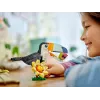 Brinquedo de construção LEGO Creator 3-em-1 animais selvagens conjunto tucano tropical 31173