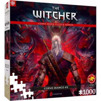 Puzzle Good Loot Comic Book: The Witcher (Wiedźmin) Corvo branco, 1000 peças