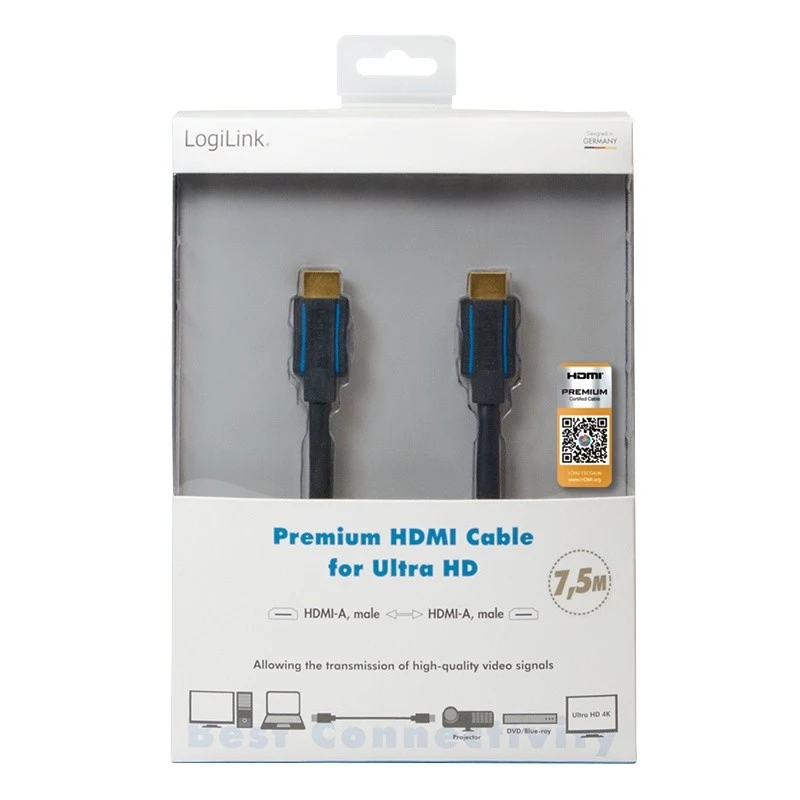 Cabo HDMI LogiLink CHB007 7,5 m