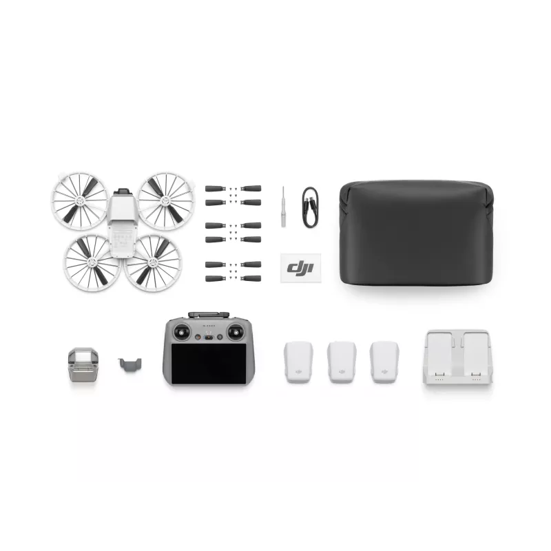 DJI Flip Fly More Combo (DJI RC 2) drone com câmara, 4K/60fps HDR, 48 MP, CMOS de 1/1,3″, 3 baterias