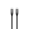 Cabo USB-C Unitek C14100ABK01-2M – 2 m, 100 W Power Delivery, 40 Gbit/s dados