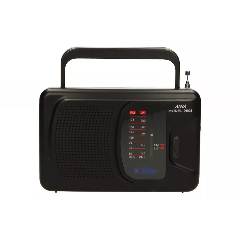 Rádio alimentação por rede e pilhas FM, LW Eltra Ania
