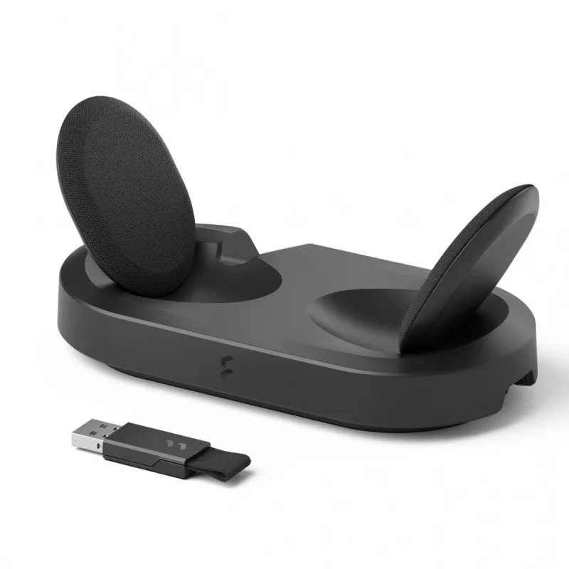Fractal Design Scape headset com fios e sem fios arco de cabeça música estação de carregamento preto