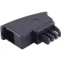 Adaptador ShiverPeaks ficha TAE-F para conector fêmea Western 6/4 modelo 71205