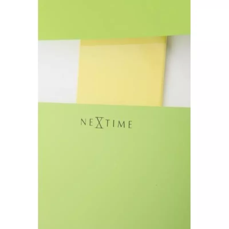 NeXtime Relógio de parede 2855gn Bold Stripes, 19 x 38 cm, parede, verde