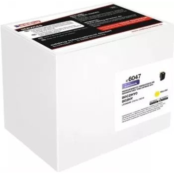 Toner amarelo EDD-6047 substitui Lexmark 80C2HY0 - compatível - unidade de toner