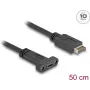 Cabo USB DeLOCK USB Type-E Key A 20 pinos macho para USB Type-C fêmea 50 cm