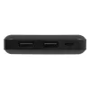 Powerbank portátil BLOW PB10A 10000mAh bateria de polímero, 2 saídas USB-A, 22,5W de potência total, entrada Micro-USB, preto