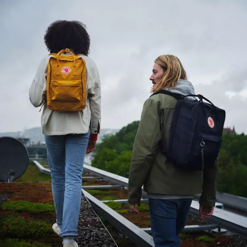 Mochila Fjällräven Kanken Laptop 13 polegadas — mochila casual, Amarelo, 250×160×350 mm, Poliamida/PP/Vinil