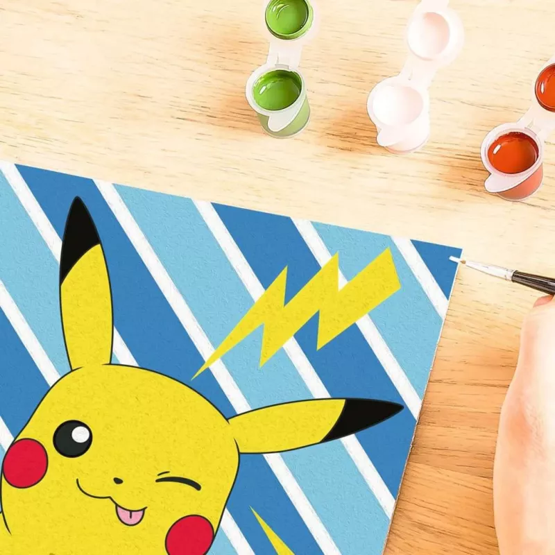 Conjunto de pintura Ravensburger CreArt — Pikachu Traquina (modelo 25557), conjunto de pintar por números