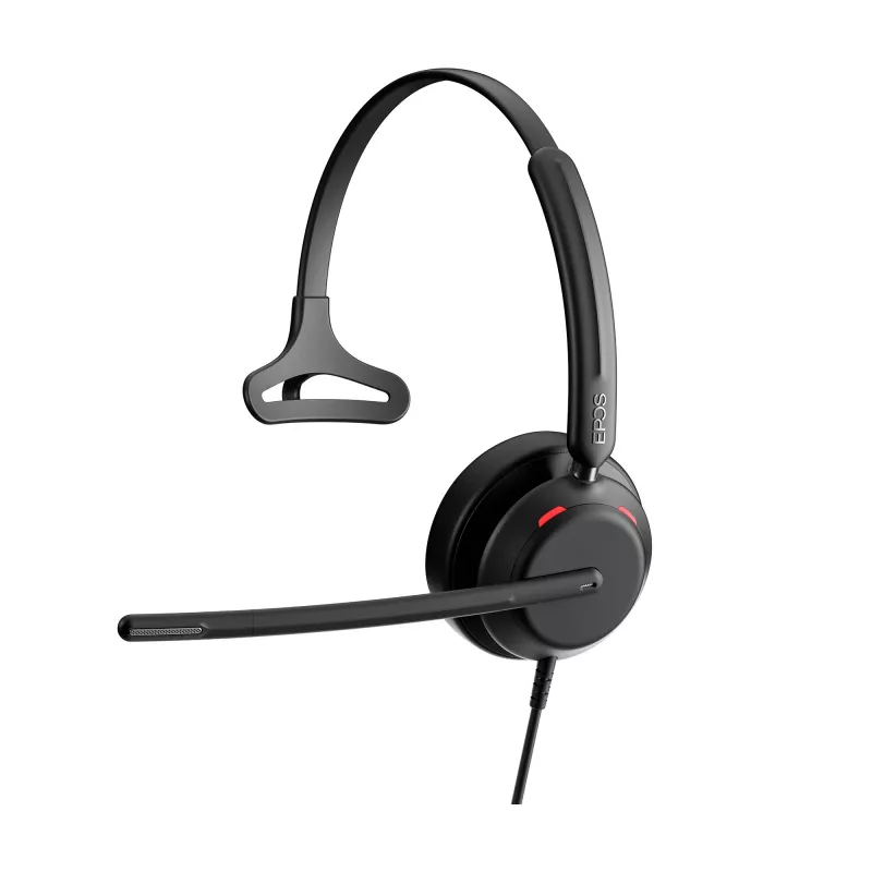 Epos IMPACT 730T, headset mono, com fios, certificado MS Teams, 3 microfones digitais, tecnologia Super-Wideband