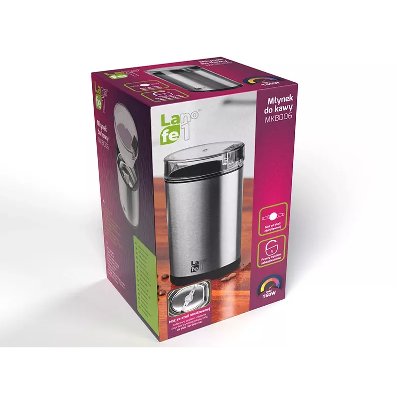 Moinho de café LAFE MKB-006 aço inoxidável