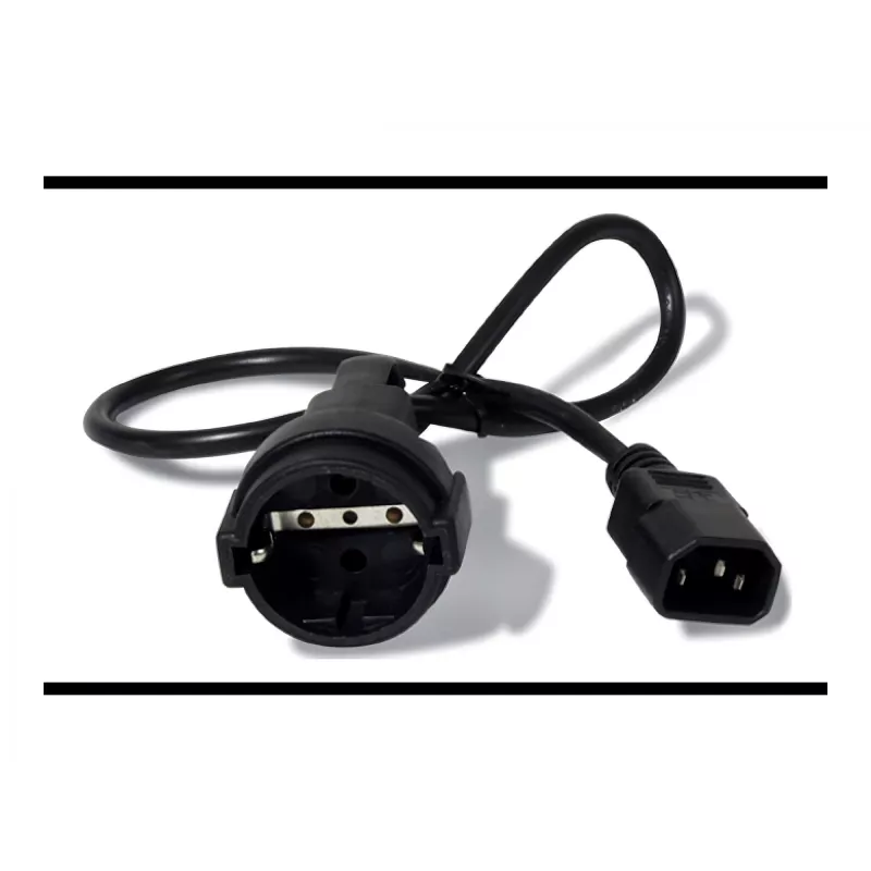 Cabo de alimentação APC AP9880 preto 0,6 m conector fêmea C14 CEE7/7