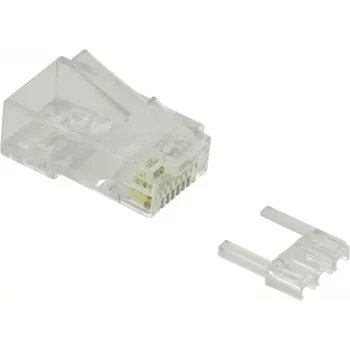 VALUE - Conector de rede - RJ-45 (macho) - não blindado - CAT 6e - transparente (pack de 10) (21.99.3062)