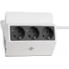 Brennenstuhl 1150070, 3 m, 3 saídas AC, interior, IP20, antracite, branco, 16 A