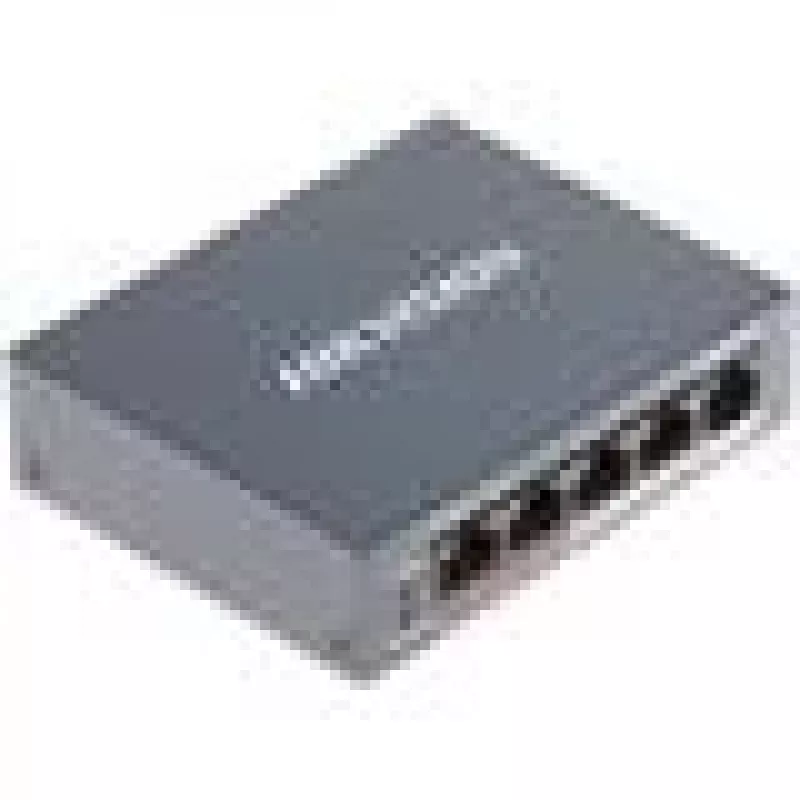 Hikvision DS-3E0105P-E/M(B) switch de rede L2 Fast Ethernet (10/100) Power over Ethernet (PoE) cinzento
