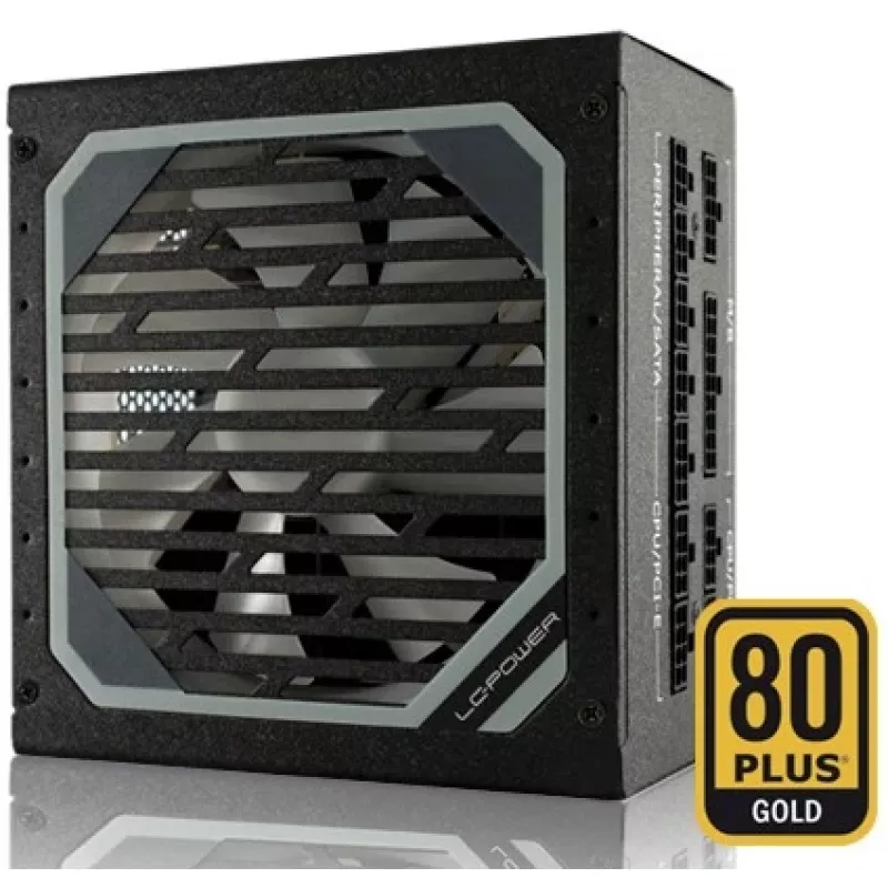 LC Power Super Silent Modular Series LC6550M V2,31 - fonte de alimentação (interna) - ATX12V 2,3 - EPS12V - 80 PLUS Gold - AC 110-240 V - 550 Watt - PFC ativo - Hammered preto (L