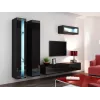 Estante Cama VIGO NEW 180/40/30 preto/preto brilhante