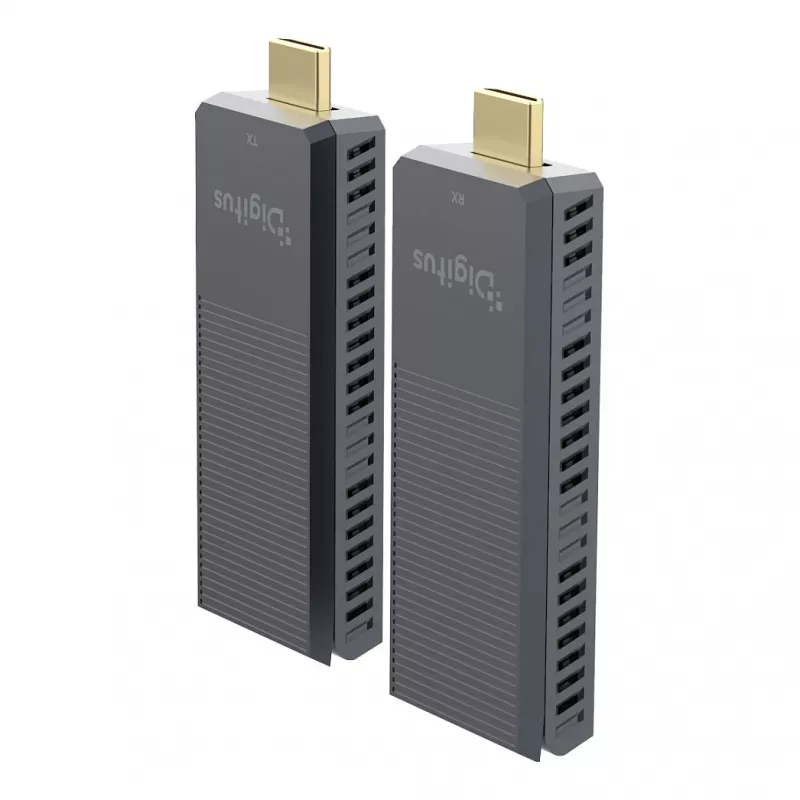 Conjunto de extensor HDMI sem fios DIGITUS DS-55359 — 4K/60Hz, 150 m, transmissor e recetor AV