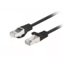 Lanberg PCF6-20CC-0100-BK Cabo patch Cat.6 F/UTP, pack de 10, 1 m, Preto