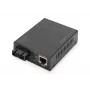 Conversor de mídia Gigabit PoE Digitus, RJ45 / SC, MM, PSE