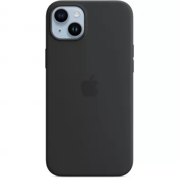 Capa de silicone Apple iPhone 14 Plus com MagSafe – Midnight